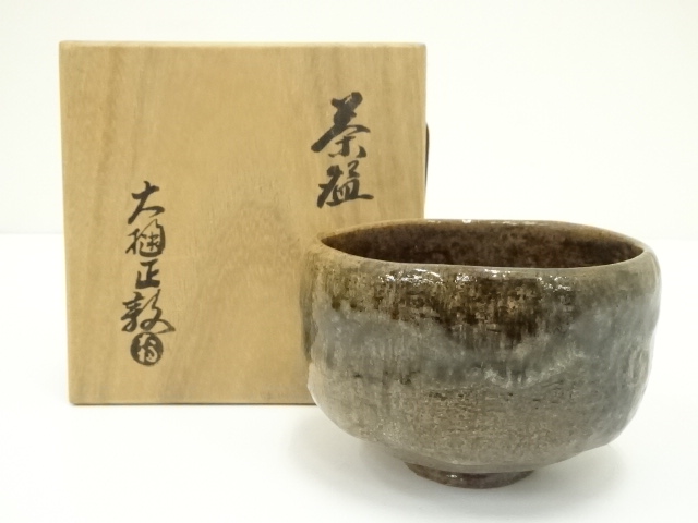 【大樋窯変茶碗 伊豆蔵正次】 大樋 窯変 茶碗 茶道具 陶器 和食器 骨董 九谷 道具 ] - 道具 大樋焼 正教造 茶碗（共箱） | ネットショップ圭